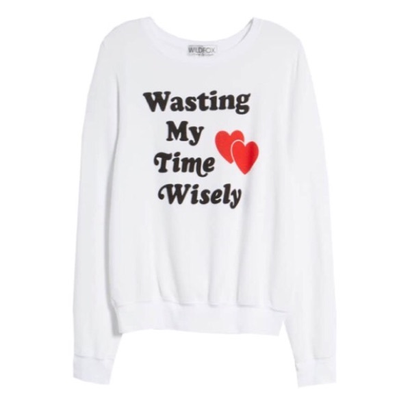 ⏰🆕 Wildfox Couture ψ Wasting Time BBJ ψ White - Picture 7 of 8